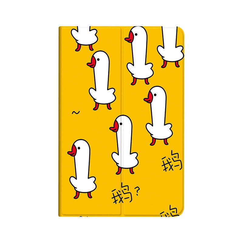 Bao Da Máy Tính Bảng In Hình Vịt Hoạt Hình Chống Rơi Vỡ Cho ipad2021 ipad9 new mini1 / 2 / 3 / 4 / 5 7.9 inch air4 / 3