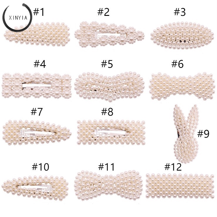 Kẹp Tóc Đính Ngọc Trai Thời Trang Cho Nữ