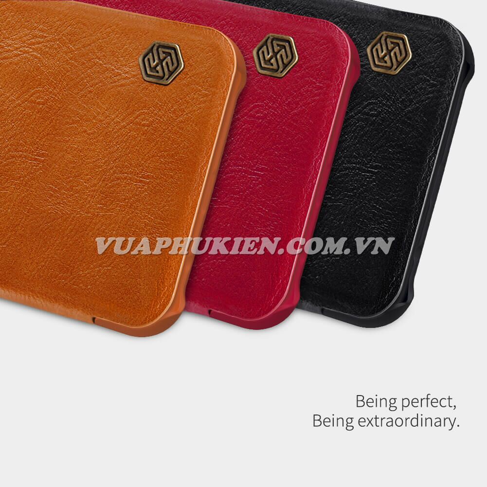 Bao da dành cho Samsung Galaxy M31, M30s, M30, M21, M20, M11, M10 chính hãng Nillkin QIN Leather Case
