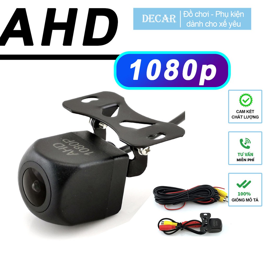 Camera lùi ahd 1080p độ nét cao chuyên dùng cho ô tô, xe hơi cam lùi nhỏ gọn dễ lắp đặt phù hợp nhiều loại xe