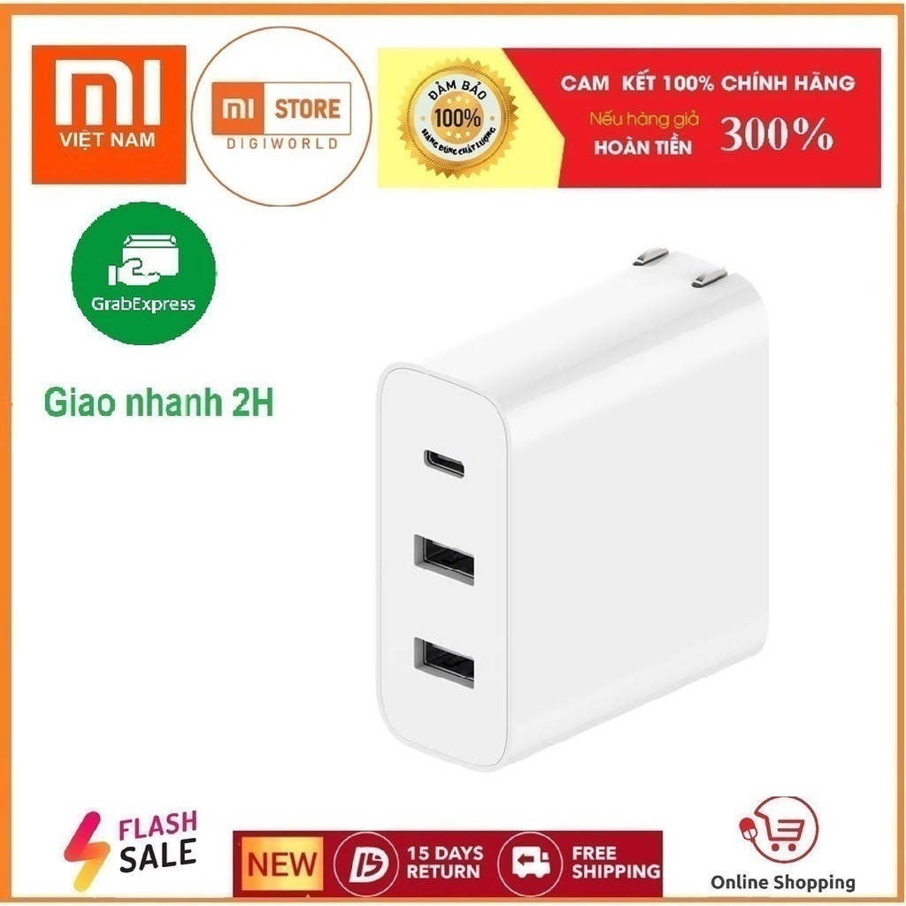 Cốc sạc nhanh 65W 2A1C Xiaomi AD653