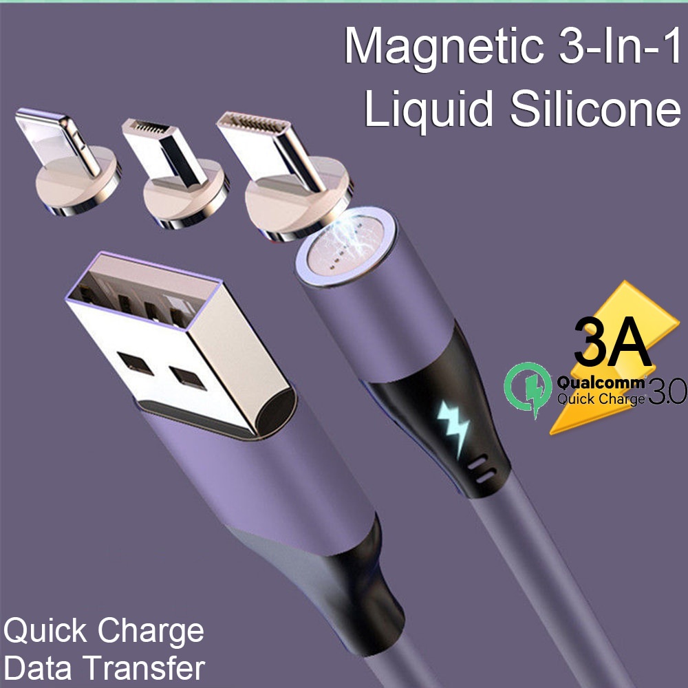 Dây Cáp Sạc usb Nam Châm qc 3.0 Cho Điện Thoại android