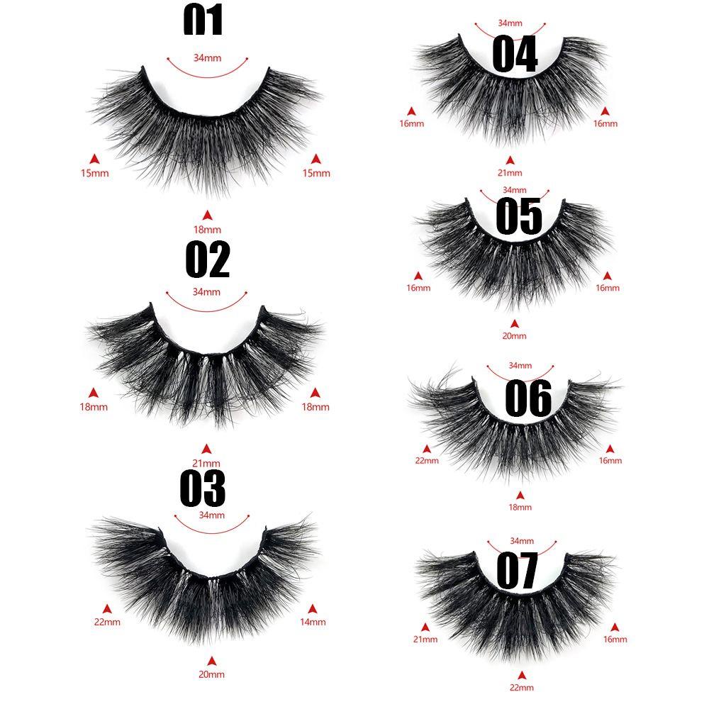 10 Cặp Lông Mi Giả BORAG Dài Tự Nhiên 20-25mm