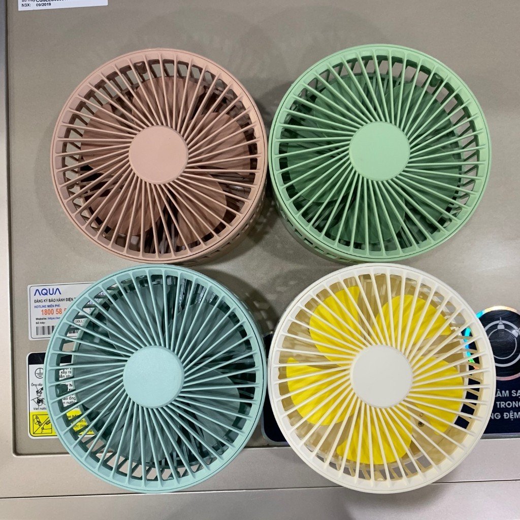 Quạt để bàn mini - Quạt gấp gọn mini - Quạt tích điện để bàn dùng 4h tiện lợi | BigBuy360 - bigbuy360.vn