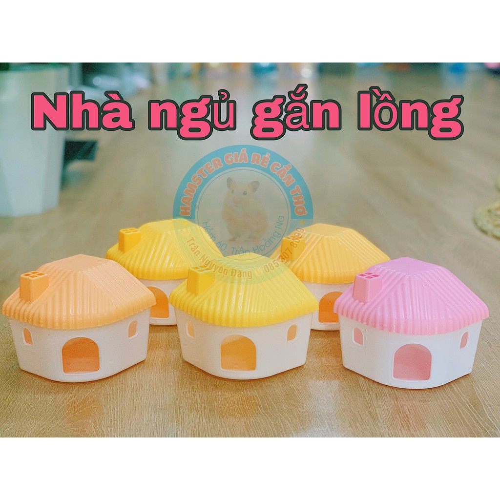 nhà ngủ nhựa gắn lồng cho hamster