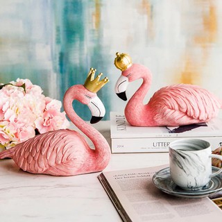 🔥𝐇𝐎𝐓 𝐃𝐄𝐀𝐋🔥Tượng Hồng Hạc Bắc Âu Decor Trang Trí Bàn Độc Đáo MQ-131