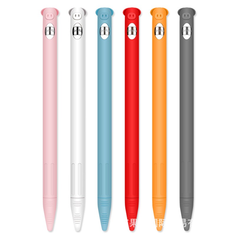 Bao Silicon TPU bảo vệ cho bút Apple Pencil 1 / Pencil 2 hình Heo Cute