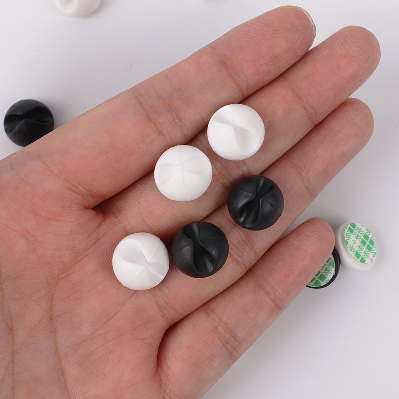 Set 10 Miếng Dán Cố Định Dây Cáp Dữ Liệu Bằng Silicone