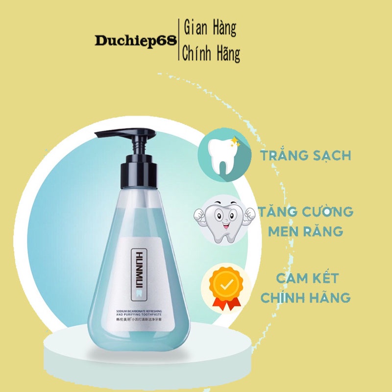 Kem Đánh Răng HUNMUI,Giảm Mảng Ố Vàng, Hương Thơm Tươi Mát