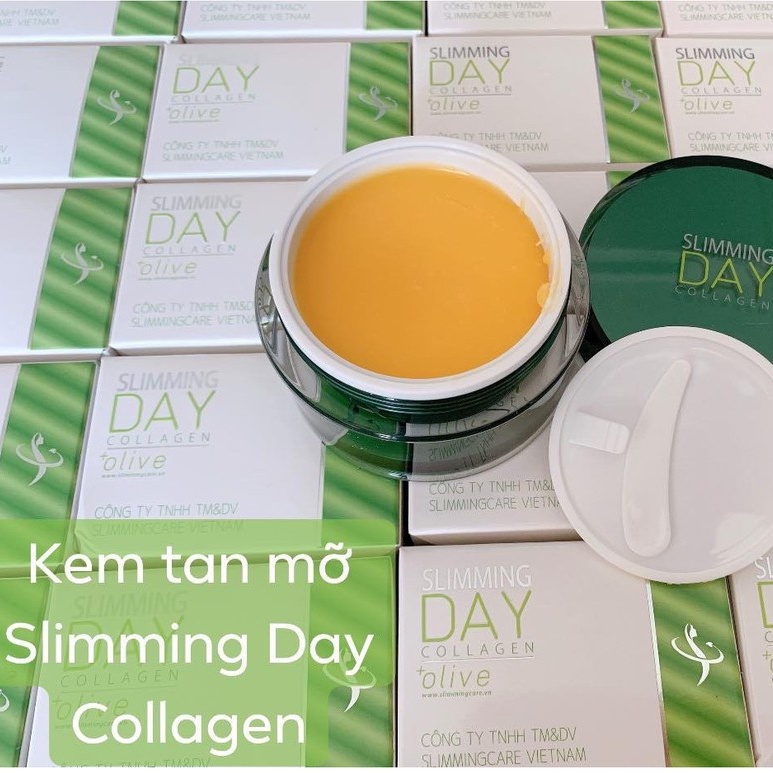 Kem Tan Mỡ Bụng Slimming Day Collagen Olive Thế Hệ Mới An Toàn cho Mẹ sau sinh cho con bú