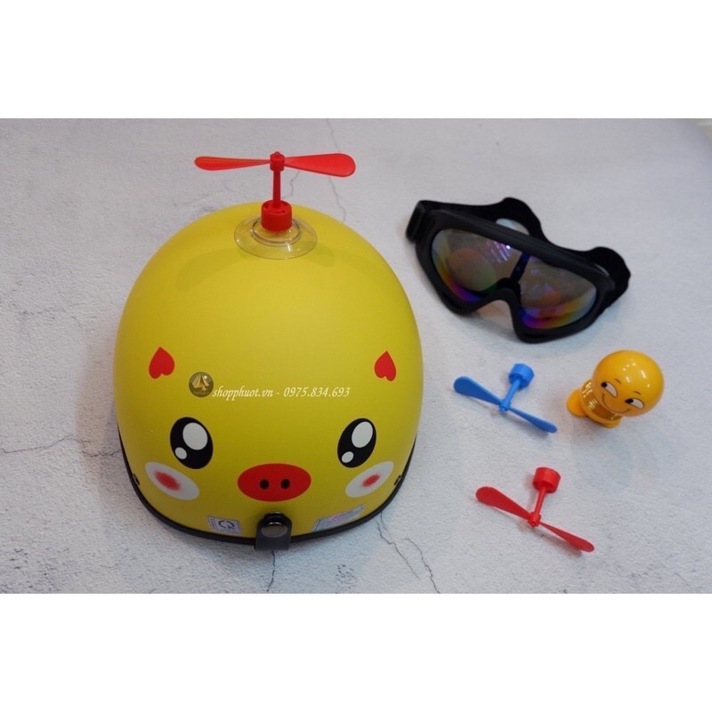 Chong Chóng Doremon gắn xe, mũ bảo hiểm siêu Cute