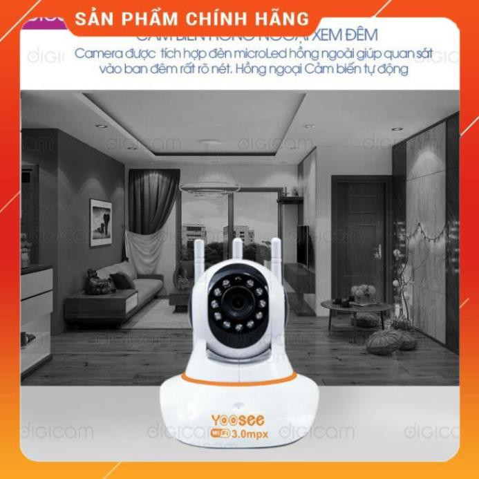 [FREESHIP - Bảo hành 12 tháng] Camera IP YooSee 3.0mpx - Ultra HD 2K Siêu nét | BigBuy360 - bigbuy360.vn