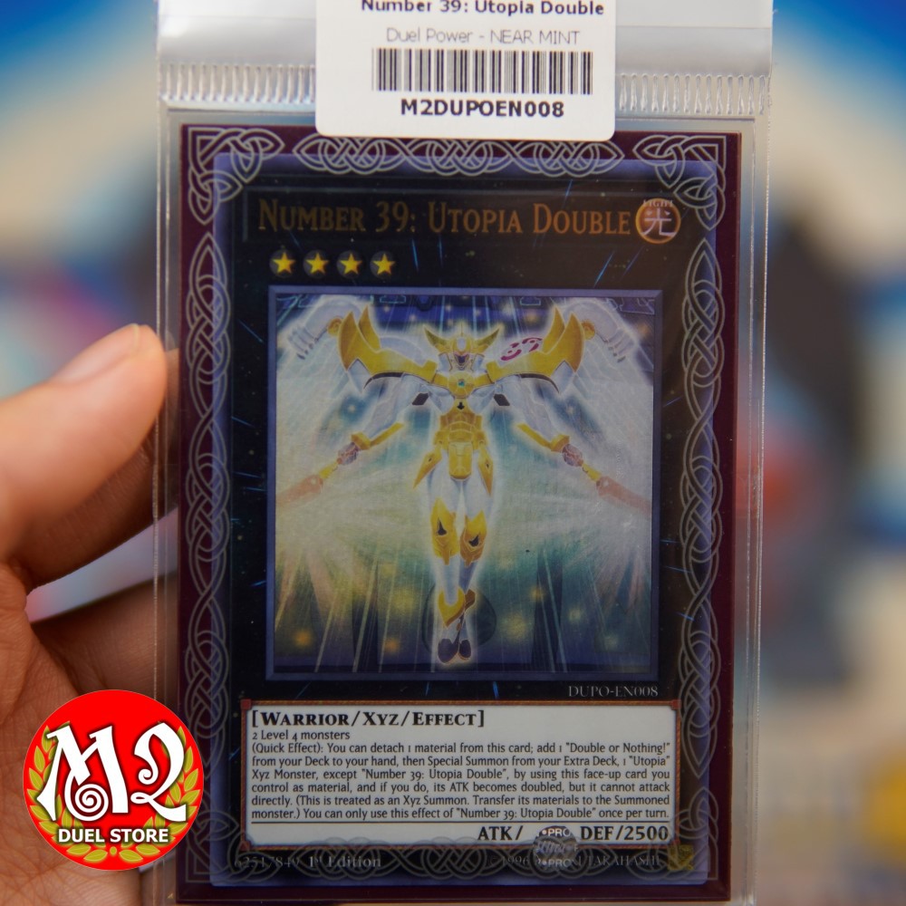 Thẻ bài đồ chơi Yugioh DUPO-EN008- Number 39: Utopia Double – Ultra Rare -  Bảo quản M2SCCQ-LITE