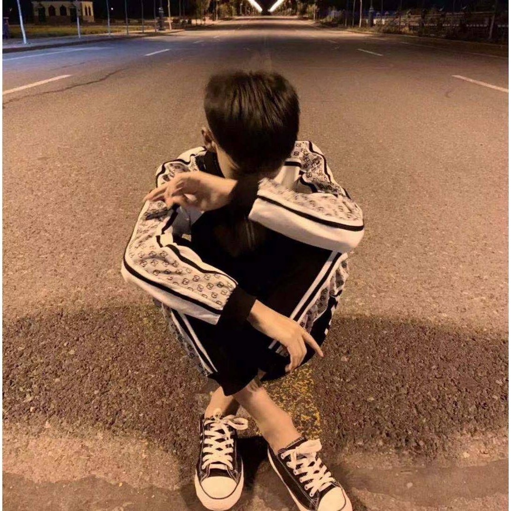 Set áo khoác và quần dài chất nhung dày dặn thời trang thu đông cho nam