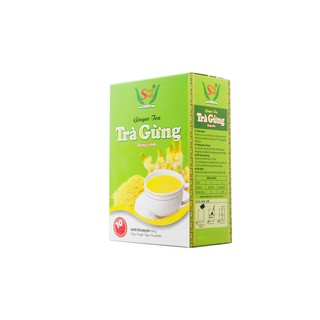 Trà gừng Sing Việt hộp cốm 100gram, dành cho gia đình, kinh doanh quán nước, cafe