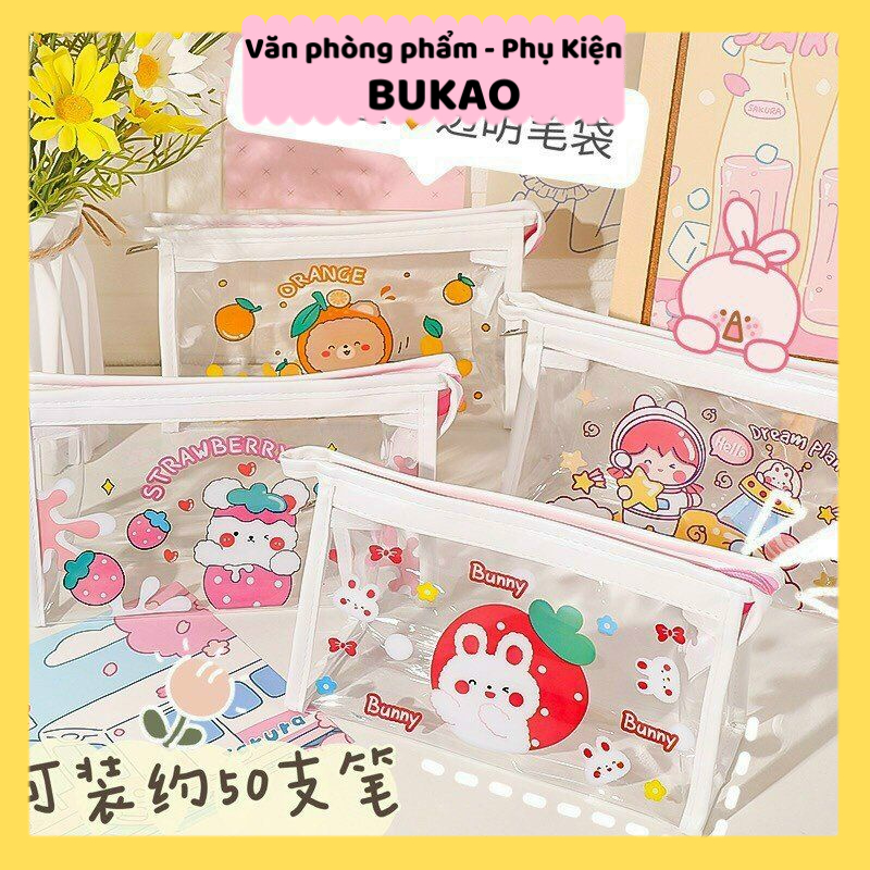 Túi đựng bút, mỹ phẩm tam giác hình dễ thương