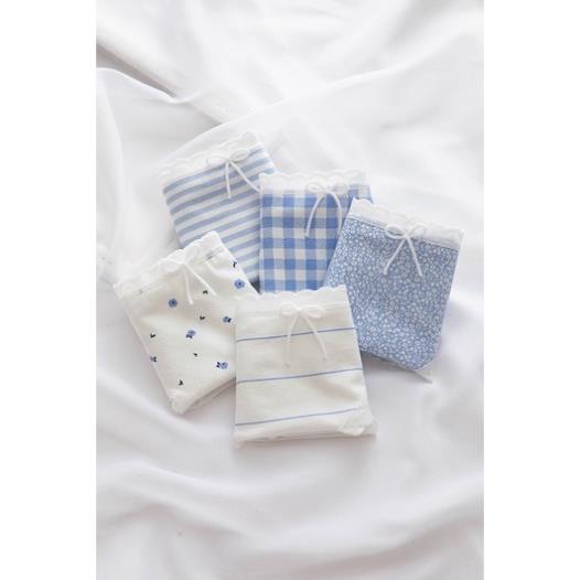 Quần Lót Nữ ❤️ Quần Cotton Nữ Viền Phối Nơ Điệu Đà Tôn Dáng 335