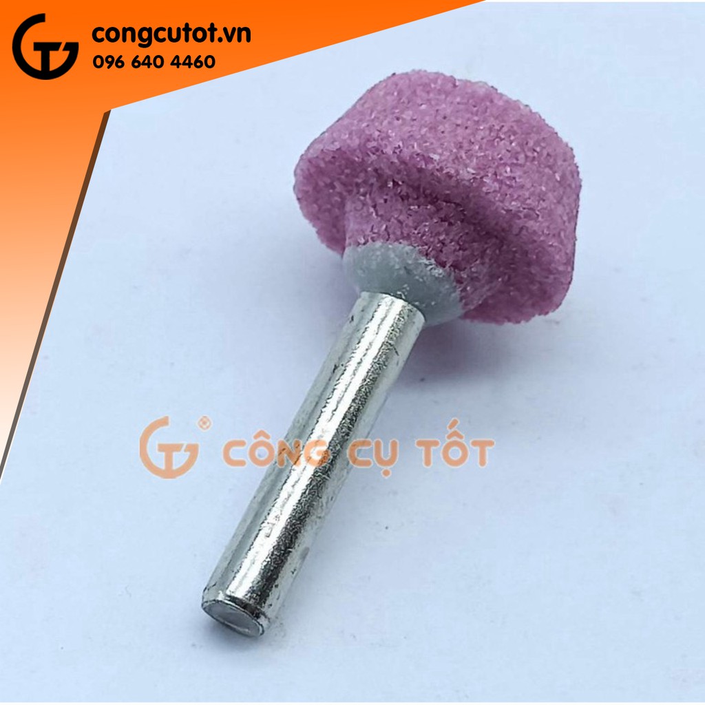 Mũi đá mài hình nón cụt A35 Φ25mm dài 10mm cốt 6 ly