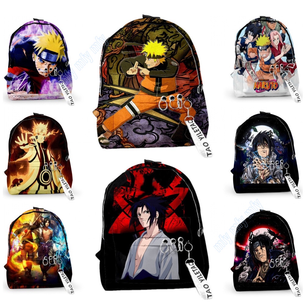 Balo Đi Học In Họa Tiết Naruto Sasuke Kakashi Cỡ Nhỏ Cho Bé Trai/Bé Gái