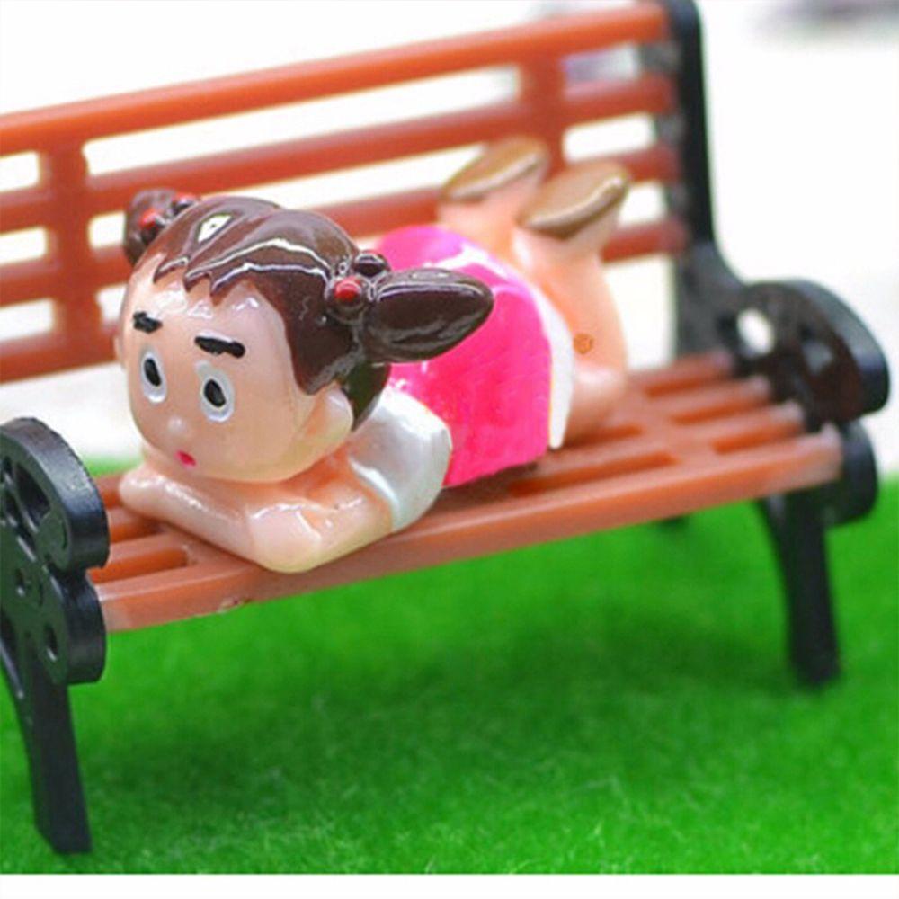 YIYU Mô Hình Ghế Công Viên Mini Trang Trí Tiểu Cảnh Sân Vườn