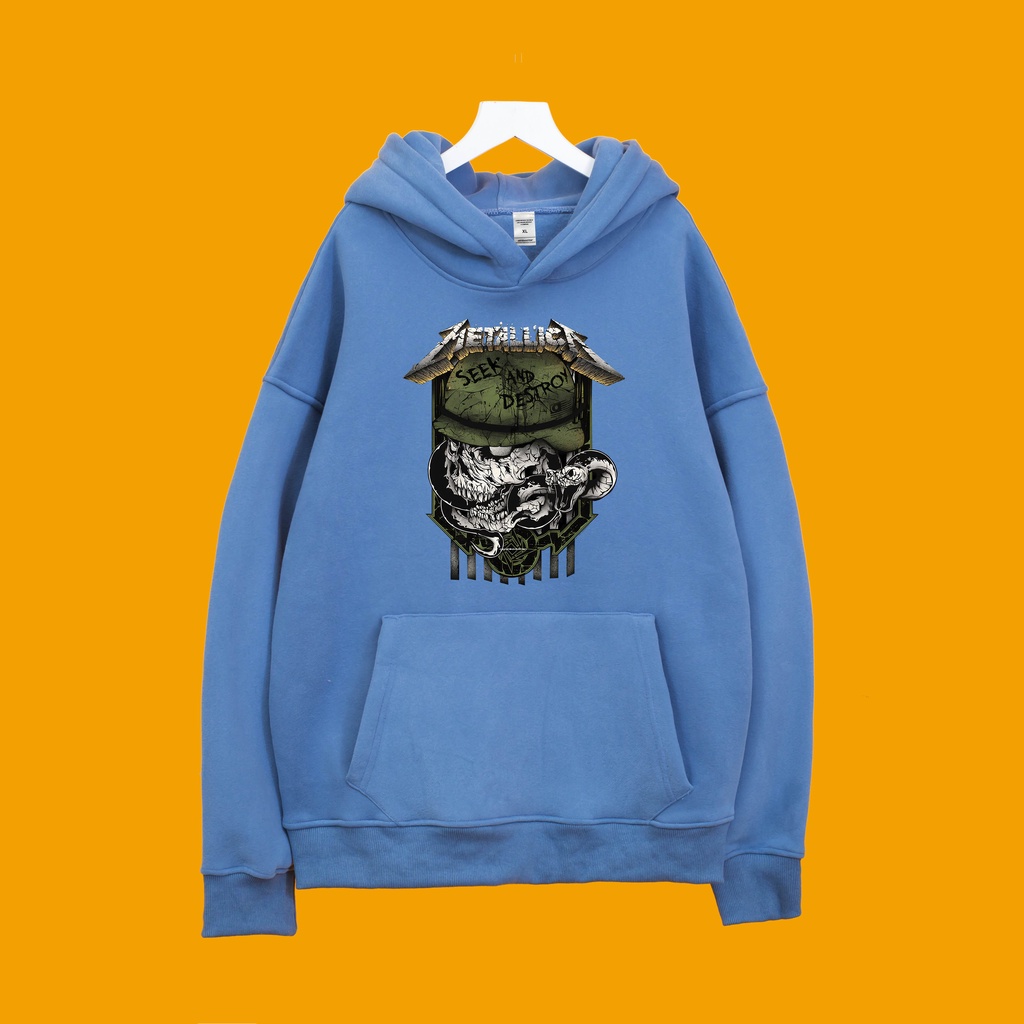 Áo Nỉ Hoodie METALLICA SEEK AND DESTROY Dogo Store , áo hoodie nam nữ nỉ bông cotton