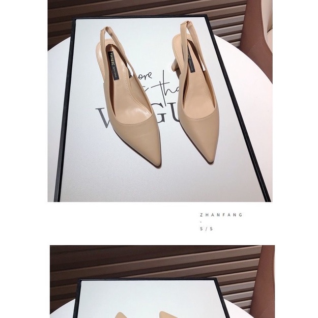 Giầy 001 gót mảnh quai sau quý phái sang trọng dành cho các bạn nữ công sở hiện đại trẻ trung Ulzzangshop520