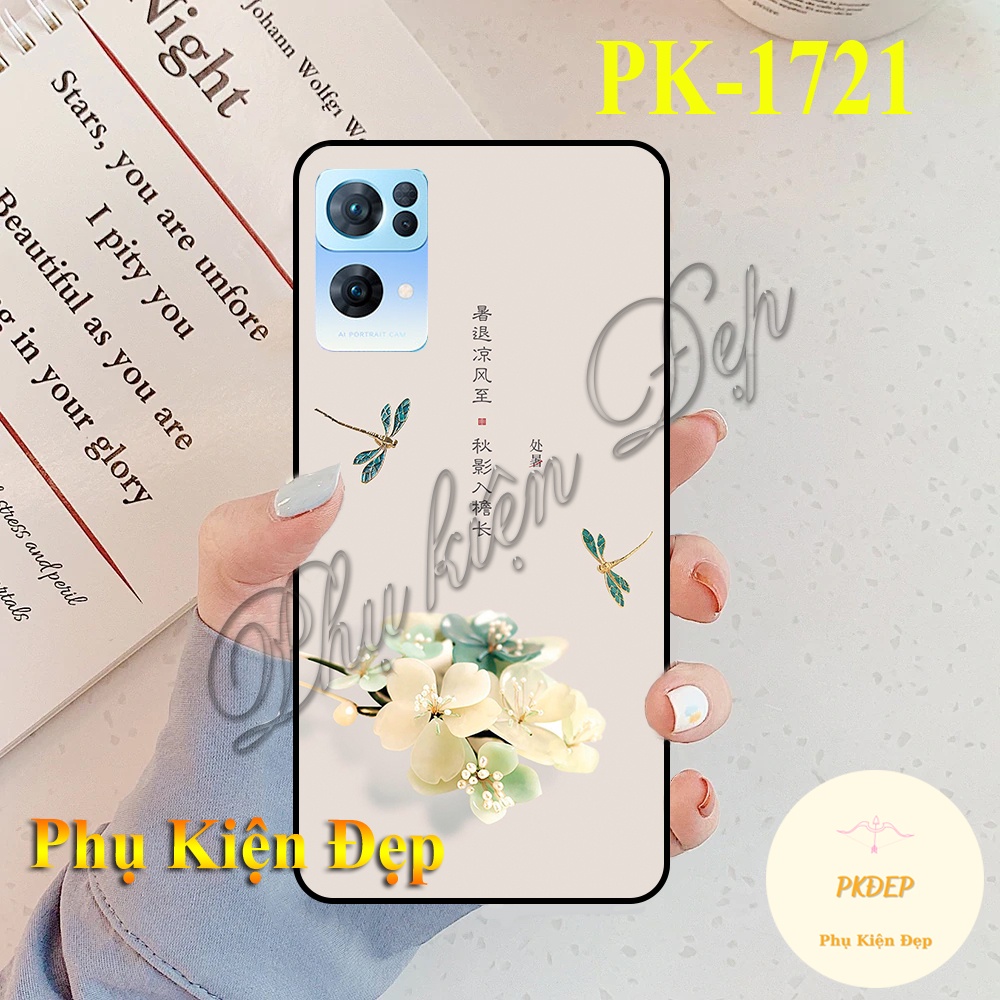 Ốp lưng Basic Oppo Reno 7 Pro 5G viền đen in hình Random siêu hot