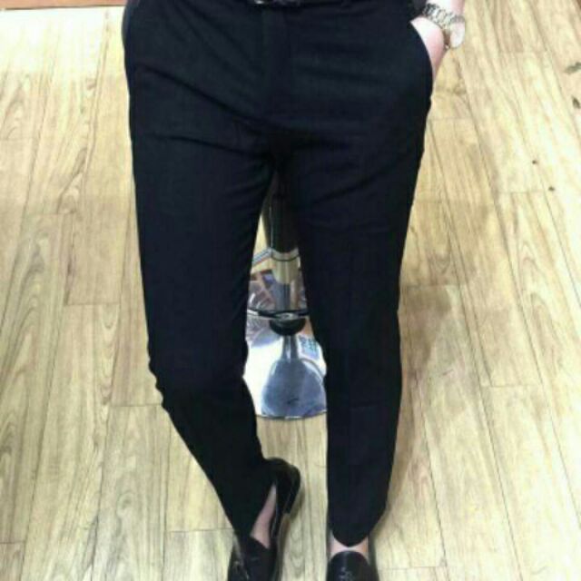 (Bán lẻ & Sỉ) Quần âu nam màu xanh đen dáng hàn quốc