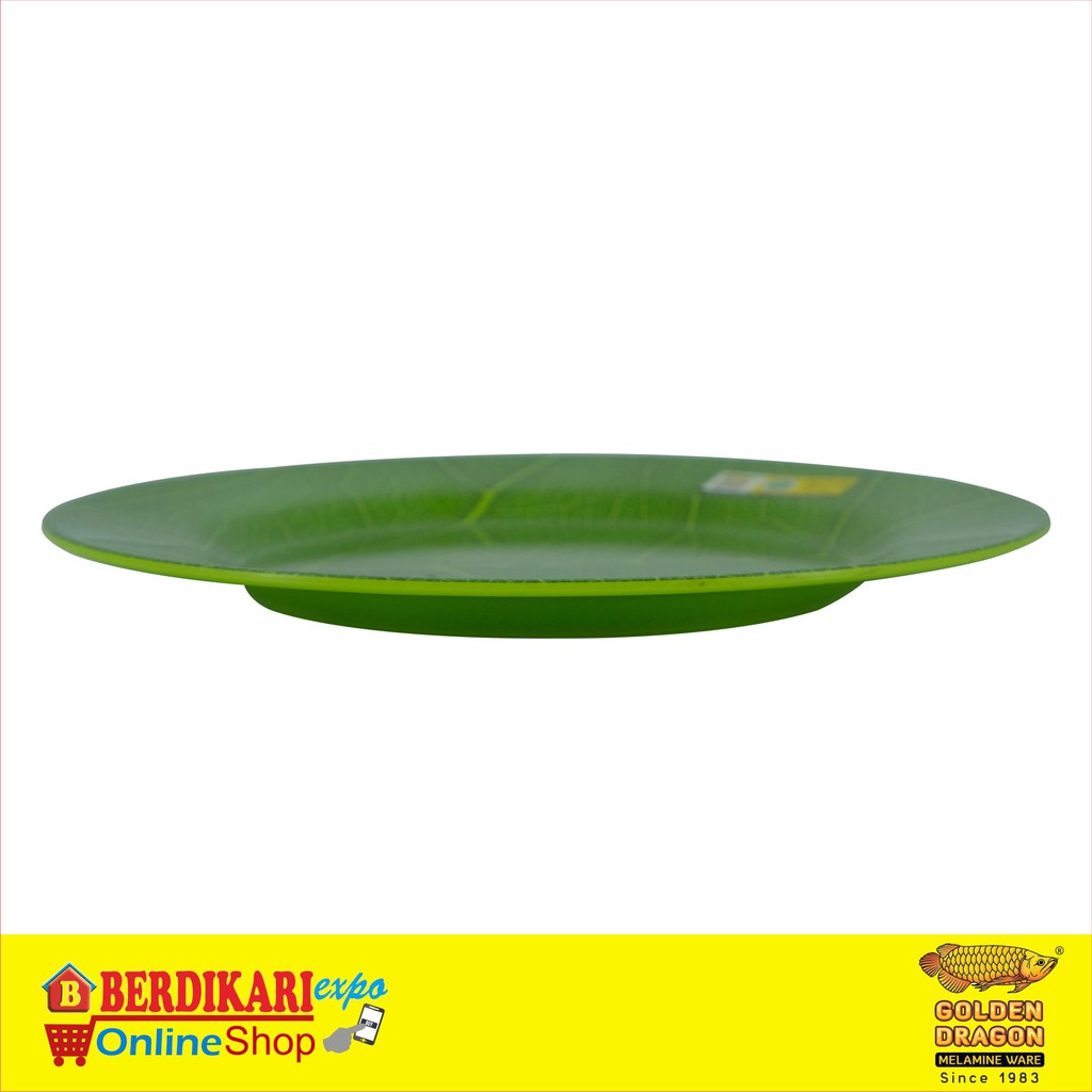 Golden Dragon 9 "ceper Leaf Plate