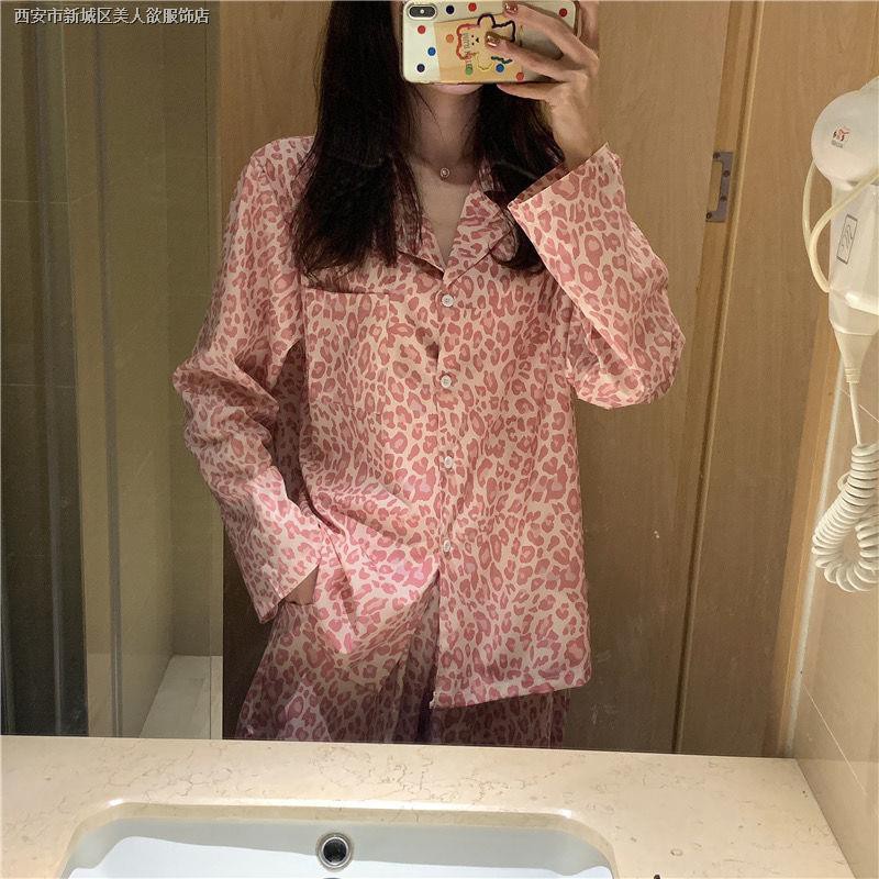 Bộ Đồ Ngủ Bằng Vải Lụa Mỏng Tay Dài In Họa Tiết Đa Dạng Tuỳ Chọn Cá Tính Độc Đáo Cho Nữ