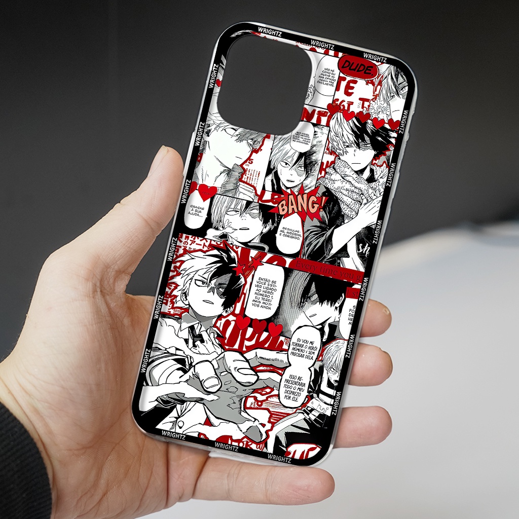 Ốp lưng iphone anime My Hero Academia Shoto Todoroki Học viện siêu anh hùng phụ kiện điện thoại thời trang