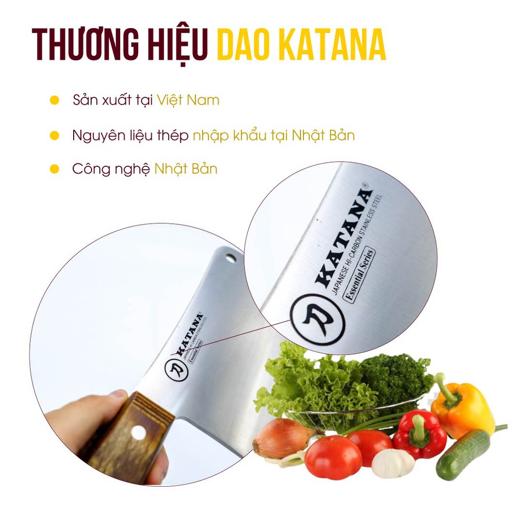 Dao chặt chuyên dụng KATANA Essential Cleaver KATA205 175mm