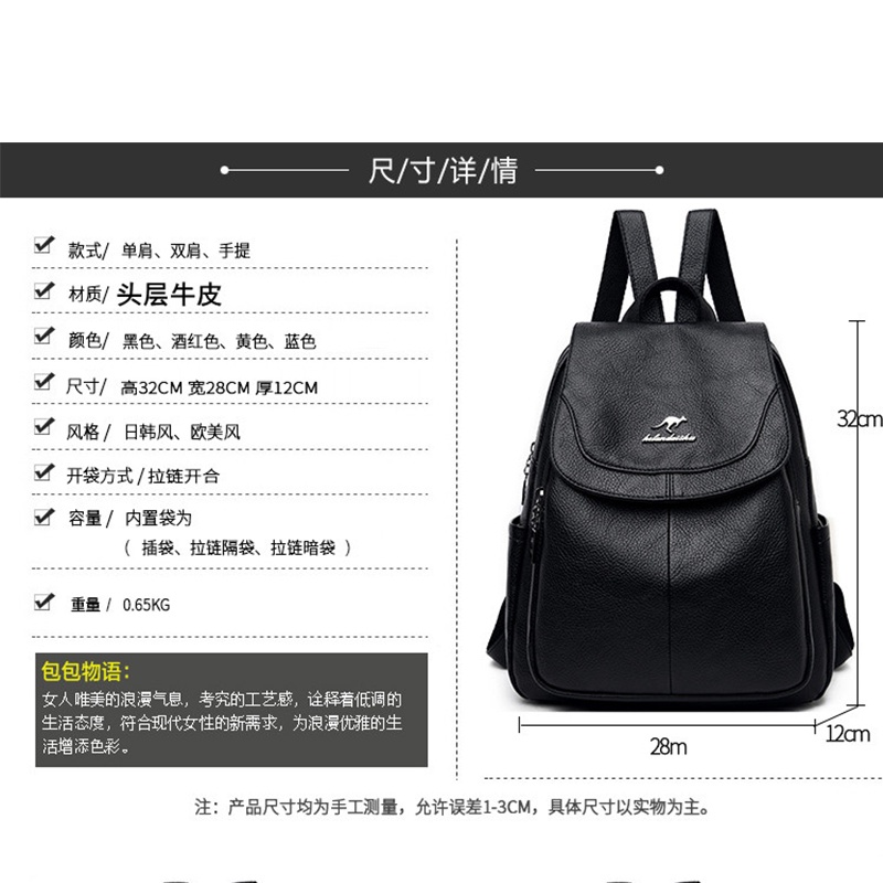 Ba Lô Da Bò Thật Thời Trang 2022 Cho Nữ Trung Niên