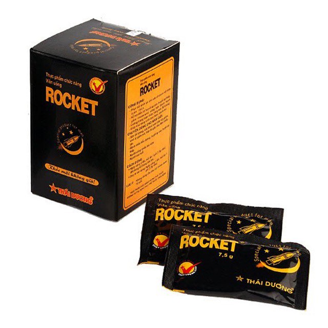 Rocket Sao Thái Dương - Viên hoàn uống Bổ Thận Tráng Dương, Tăng cường Sinh Lý Nam (Hộp 10 Gói/30 Gói)