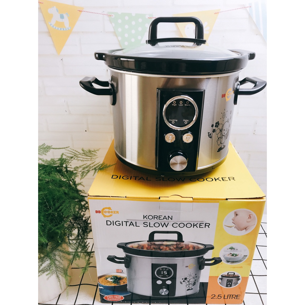 Nồi nấu cháo bb cooker 2.5l hàn quốc- chính hãng- bh 1 năm phân phối chính hãng Bonbon Mart