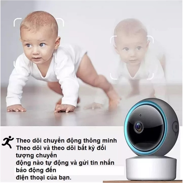 Camera Không Dây YCC 365, Model 2023, Đàm Thoại 2 Chiều, Tự Theo Dõi Chuyển Động - Kết Nối WIfi - Đơn Giản Dễ Sử Dụng