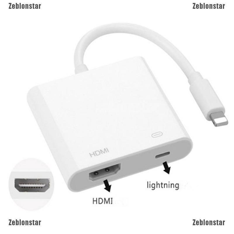 &maoting.vnBộ chuyển đổi lightning sang HDMI TV kỹ thuật số cho Ipad air iphone 7 7Plus 8♥