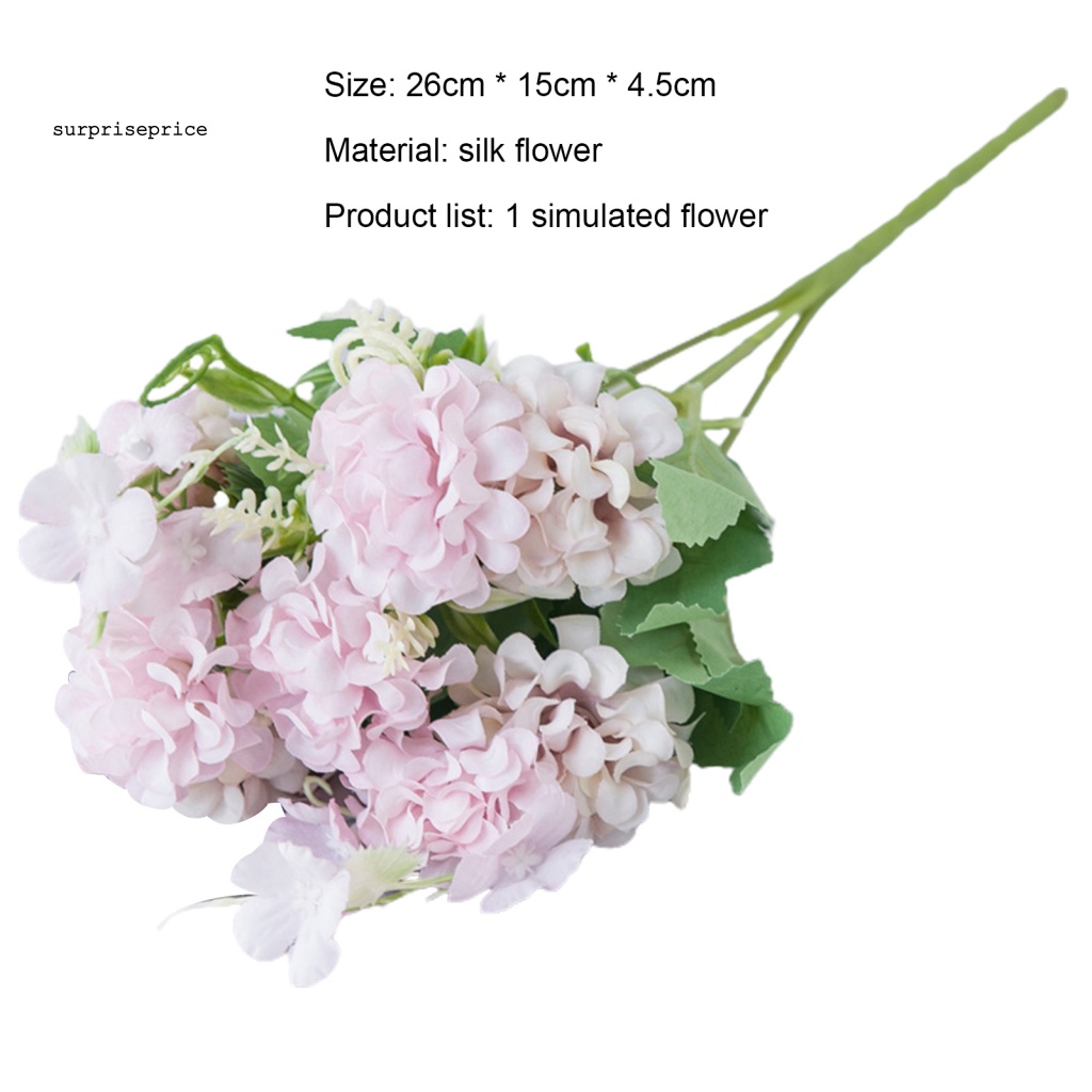 Bó Hoa Tú Cầu Giả Bằng Lụa Trang Trí Tiệc Cưới