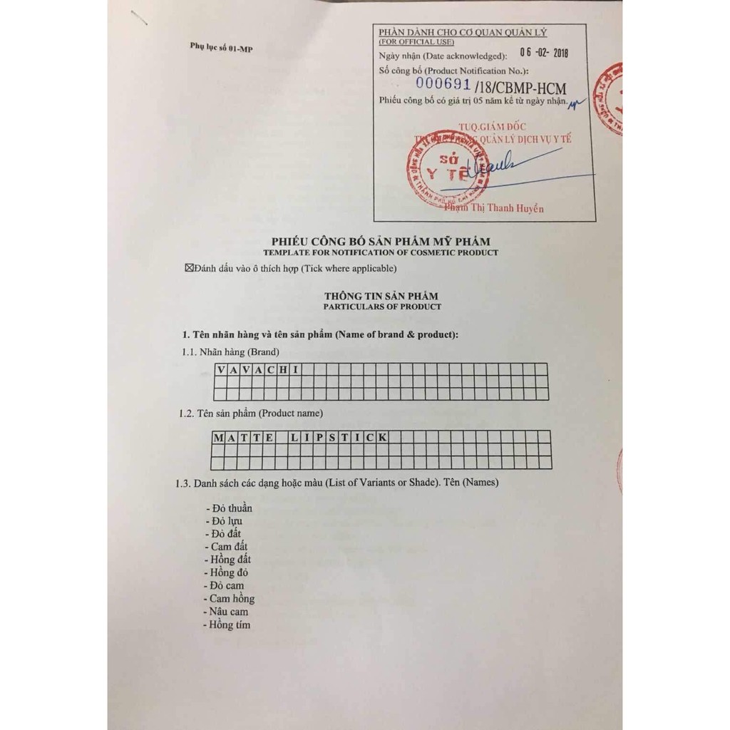 Son kem lì lâu trôi kháng nước Vavachi, Đảm bảo lì mịn và không khô môi | BigBuy360 - bigbuy360.vn