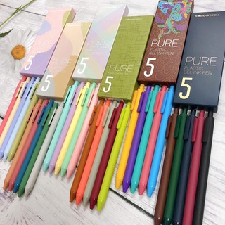 Set 5 bút kaco green eco gel ink morandi bút mực gel kaco siêu rẻ plastic gel ink pen