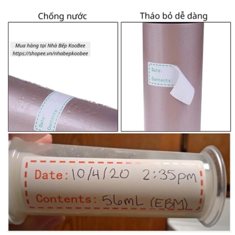 Giấy note ghi chú cuộn nhãn giấy ghi nhớ dán hộp thực phẩm cuộn 125 mếng thông minh tiện lợi