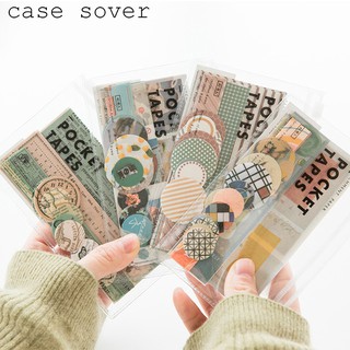 Set 40 sticker Pocket Tages chủ đề Vintage trang trí Bullet Journal / Planner - Case Sover
