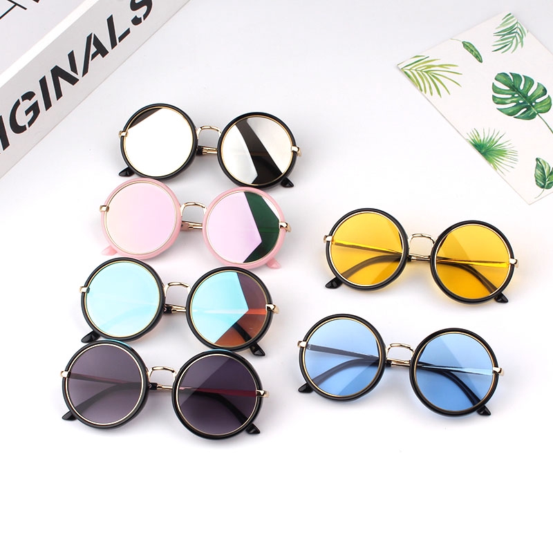 Kính Mát Chống Tia Uv Gọng Tròn Cho Bé