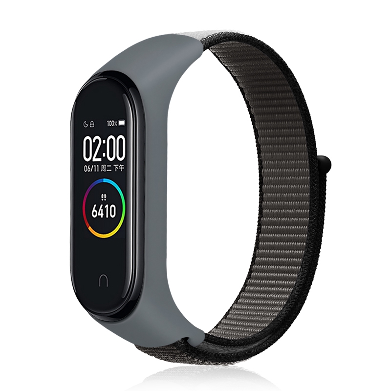 Dây Đeo Thay Thế Chất Liệu Canvas Nylon Cho Xiaomi Band 4 Nfc Phiên Bản 3