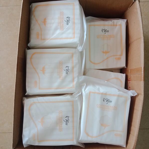 Bông tẩy trang 222 miếng cotton pads hàng thiết kế 3 lớp siêu dai mềm tiện lợi phù hợp cho học sinh sinh viên