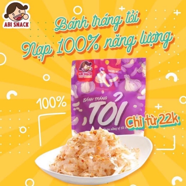 [OFFICIAL STORE] Bánh Tráng Tỏi ABI SNACK