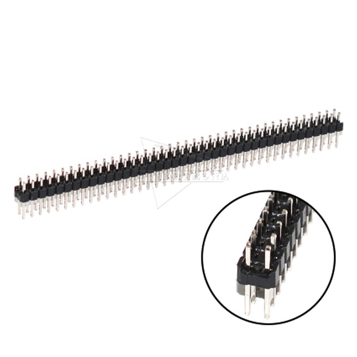 Jump Đực Đôi 2.54mm 2x40P Loại Thẳng