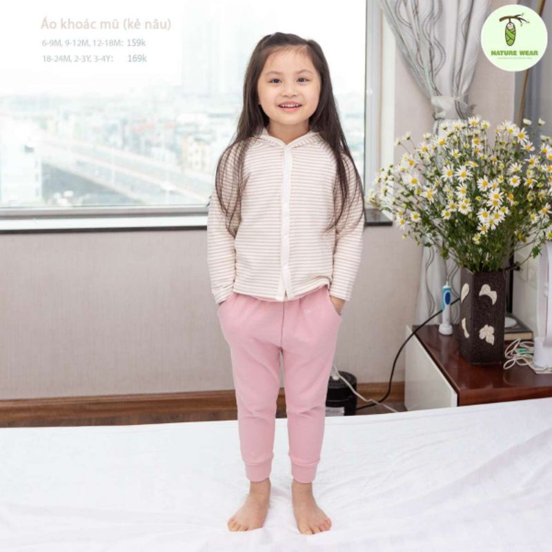 Nature wear - Áo khoác chống nắng có mũ cho bé 6-18kg