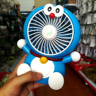 Quạt Doraemon mini để bàn sạc cổng usb