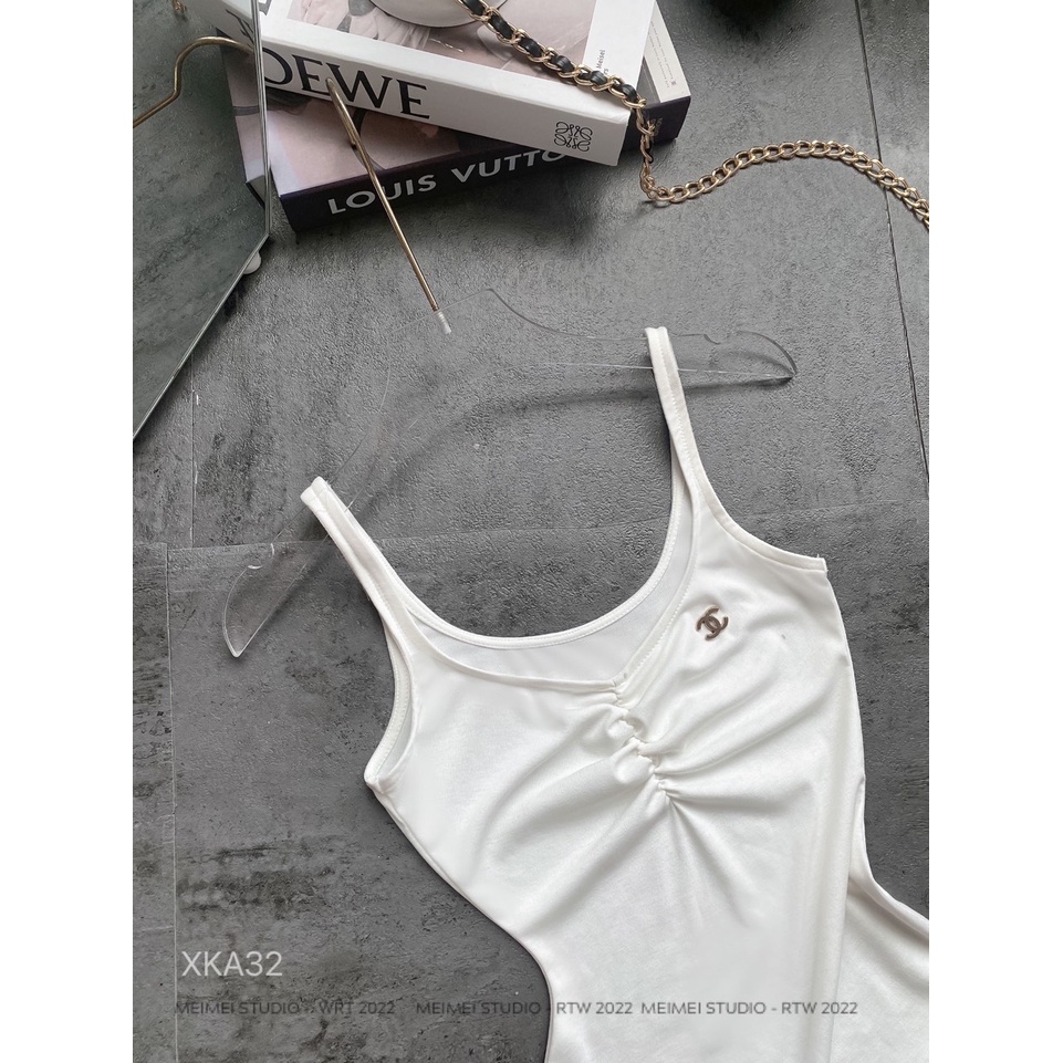 Áo tanktop xoắn ngực ôm body - Chất vải co giãn thoải mái | XKA32 | MeiMei Studio